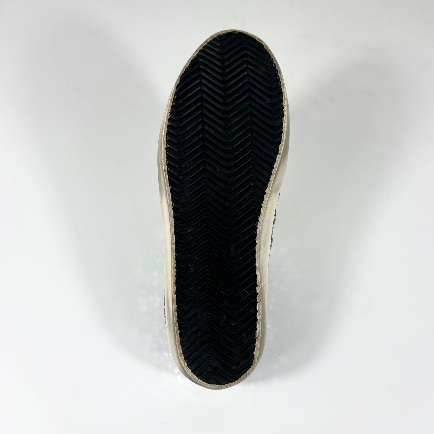 Golden goose Superstar Sabot glitter argento 39