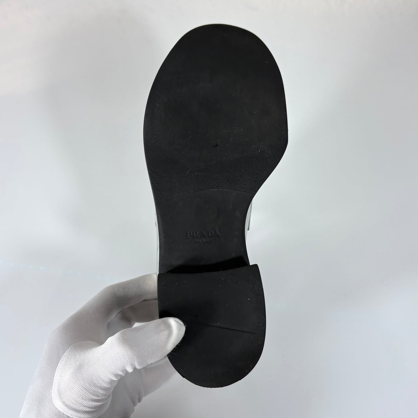 Mocassini Prada chocolate Argento 37