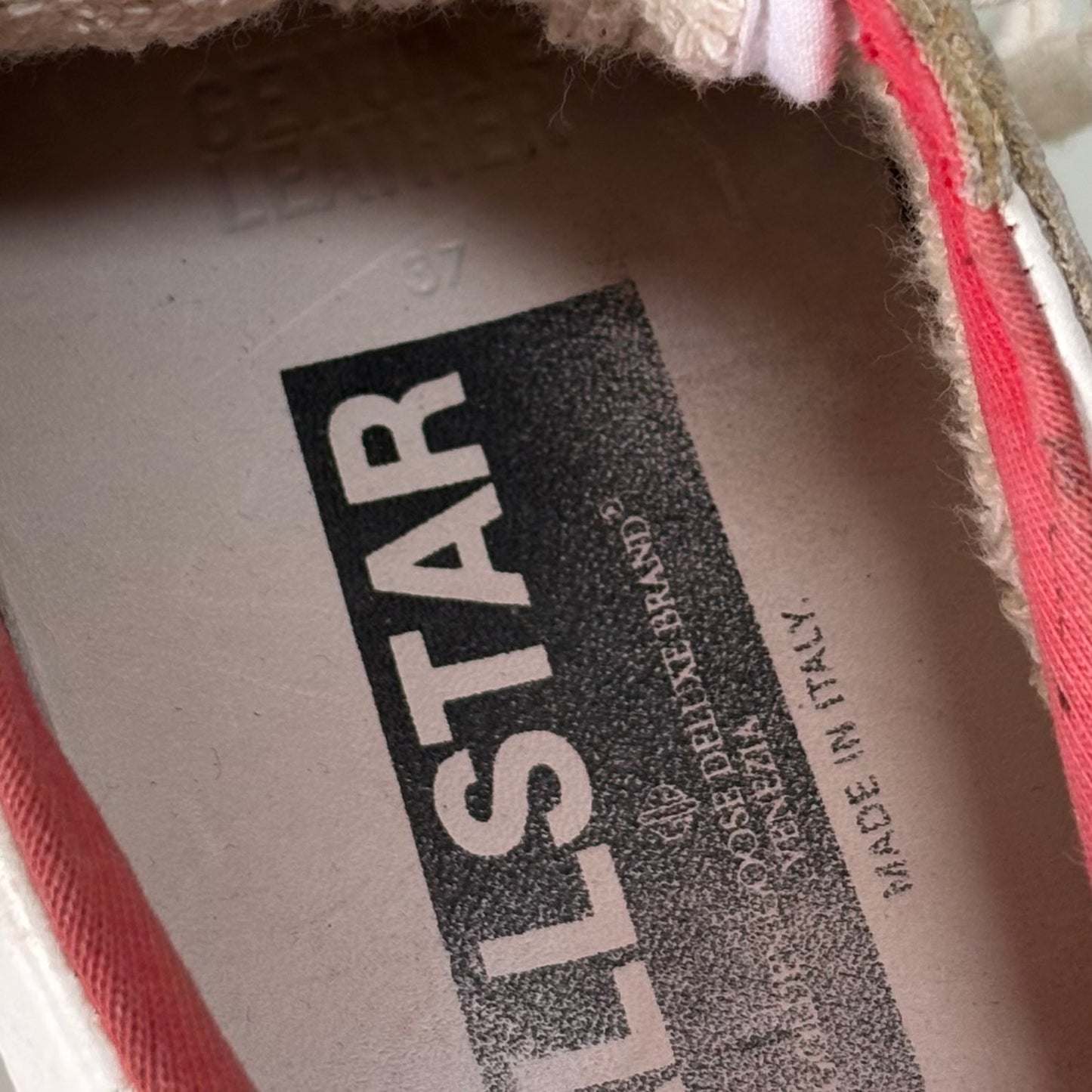 Golden goose ballstar bianche e tallone rosso 37