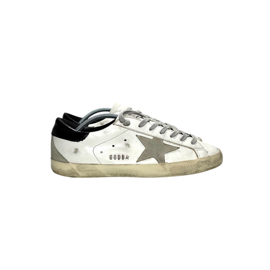 Golden goose Superstar classic bianche con tallone esterno nero 41