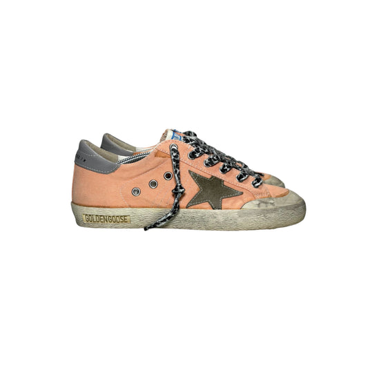 Golden goose Superstar albicocca in tessuto 38