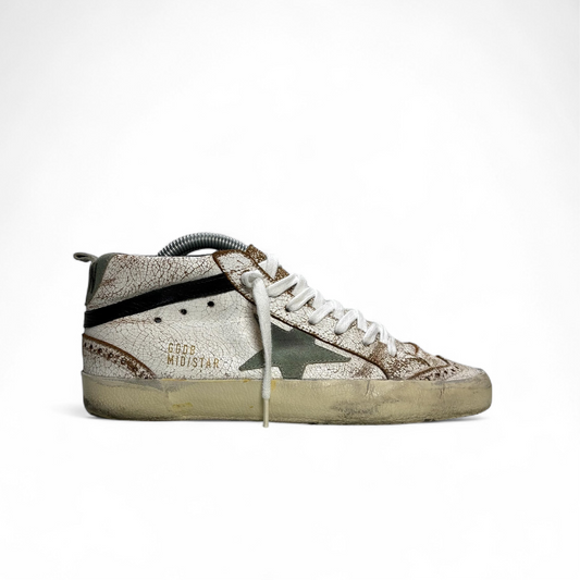 Golden goose mid star bianco