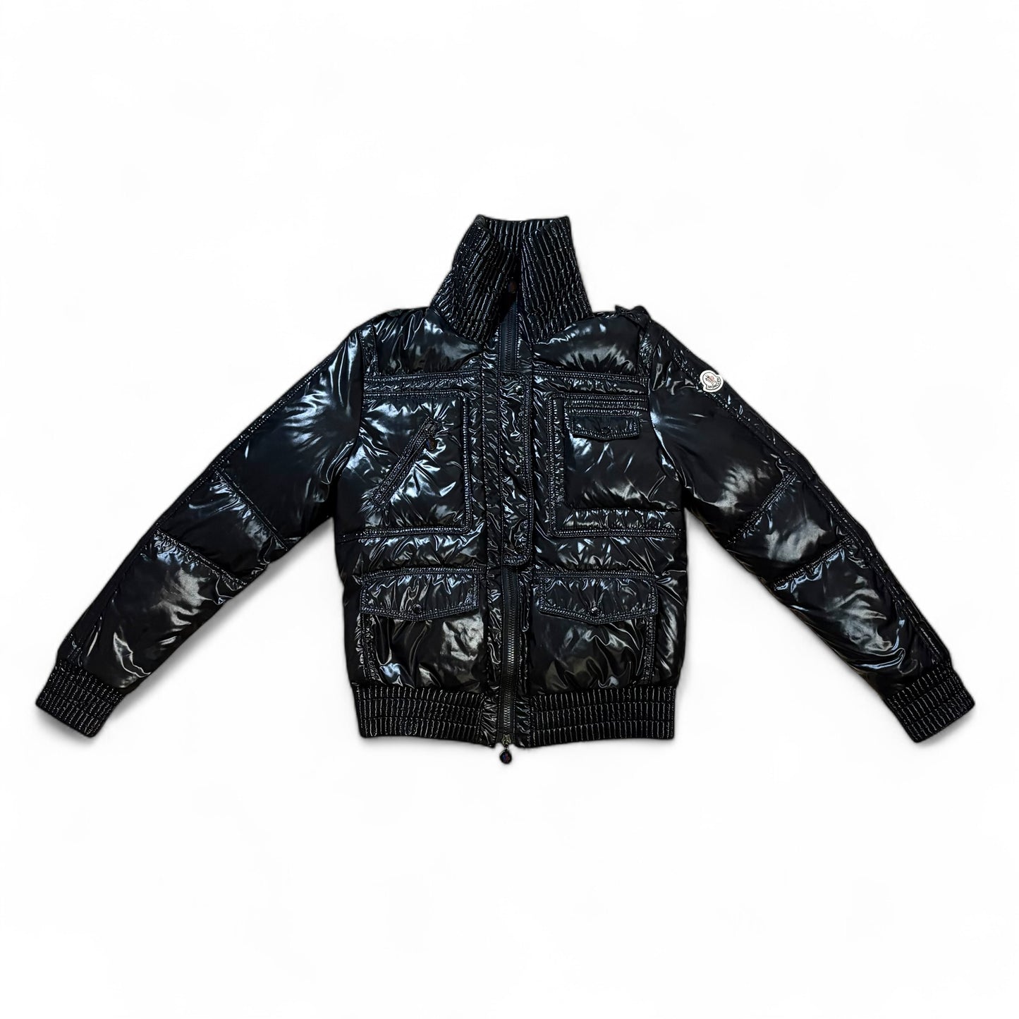 Moncler giubotto nero lucido 3 L
