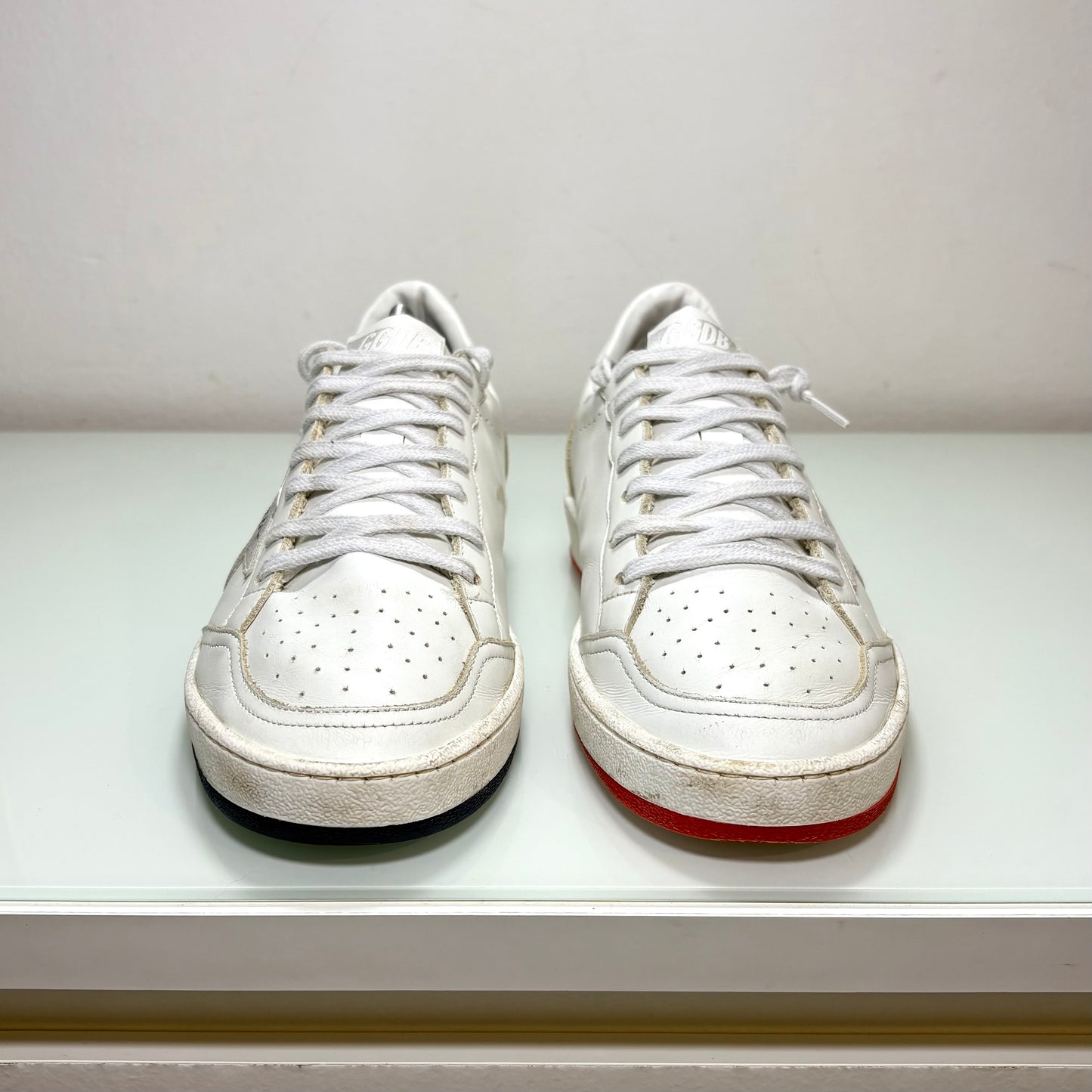 Golden goose ballstar bianco blu e rosso 40