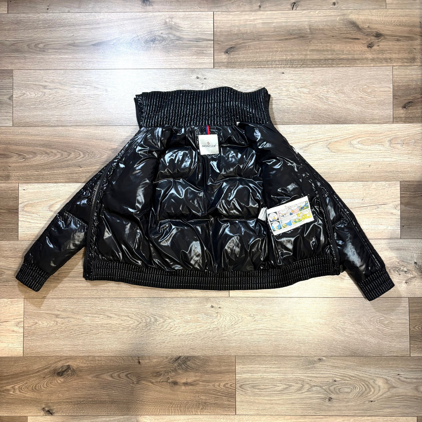 Moncler giubotto nero lucido 3 L