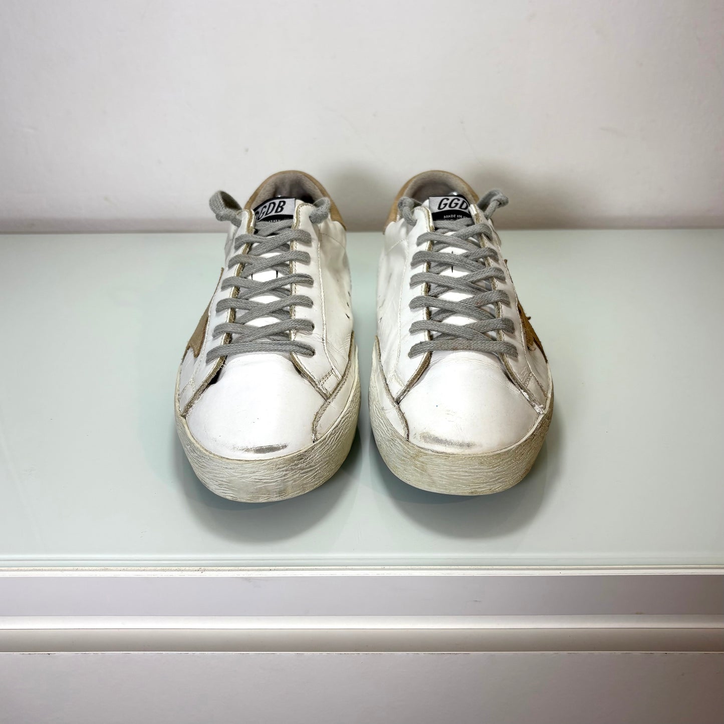 Golden goose Superstar bianco e sabbia 41