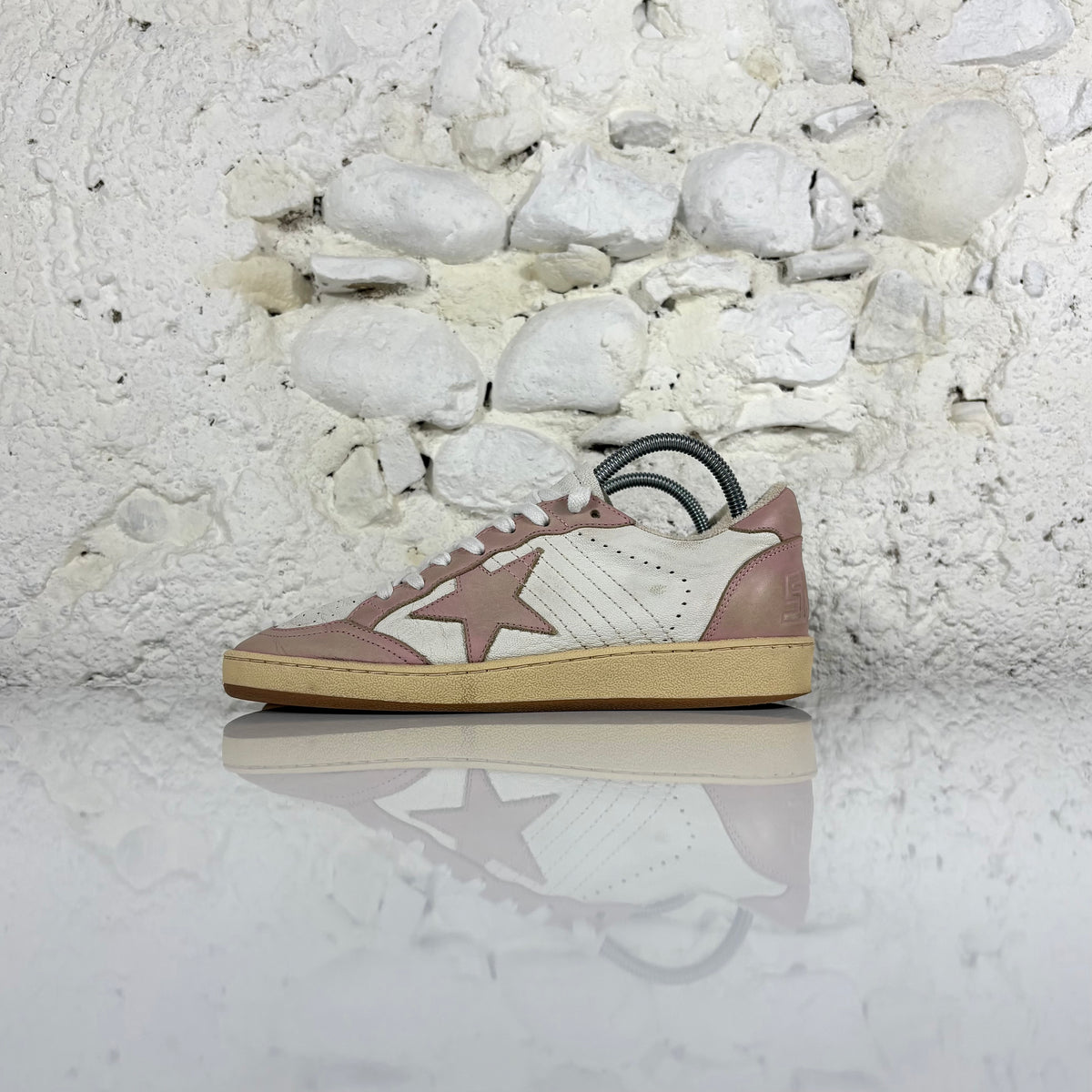 Golden goose Ballstar bianche e rosa 37