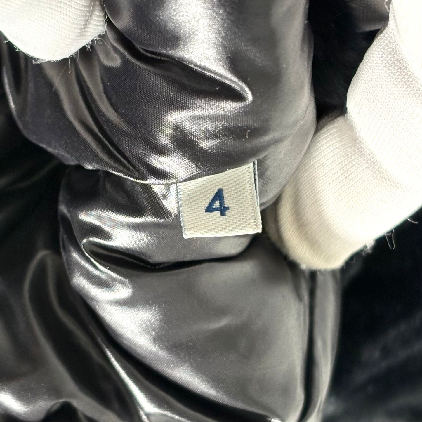 Moncler long nero con pelliccia XL