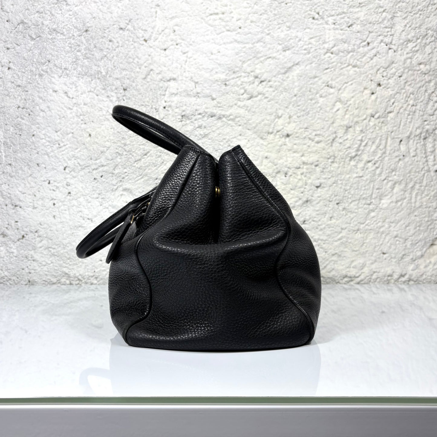 Prada vitello Phenix nera in pelle