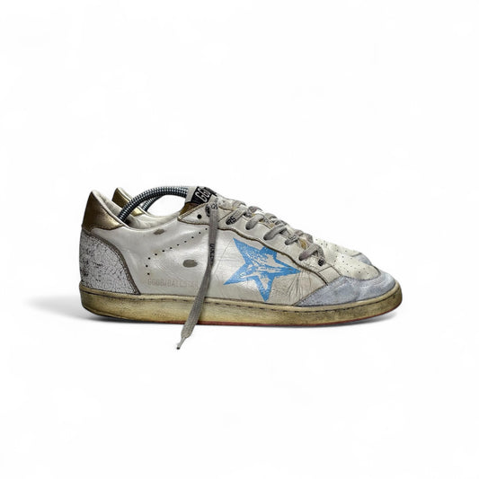Golden goose Ballstar bianche stella blu/ stella rosa 42
