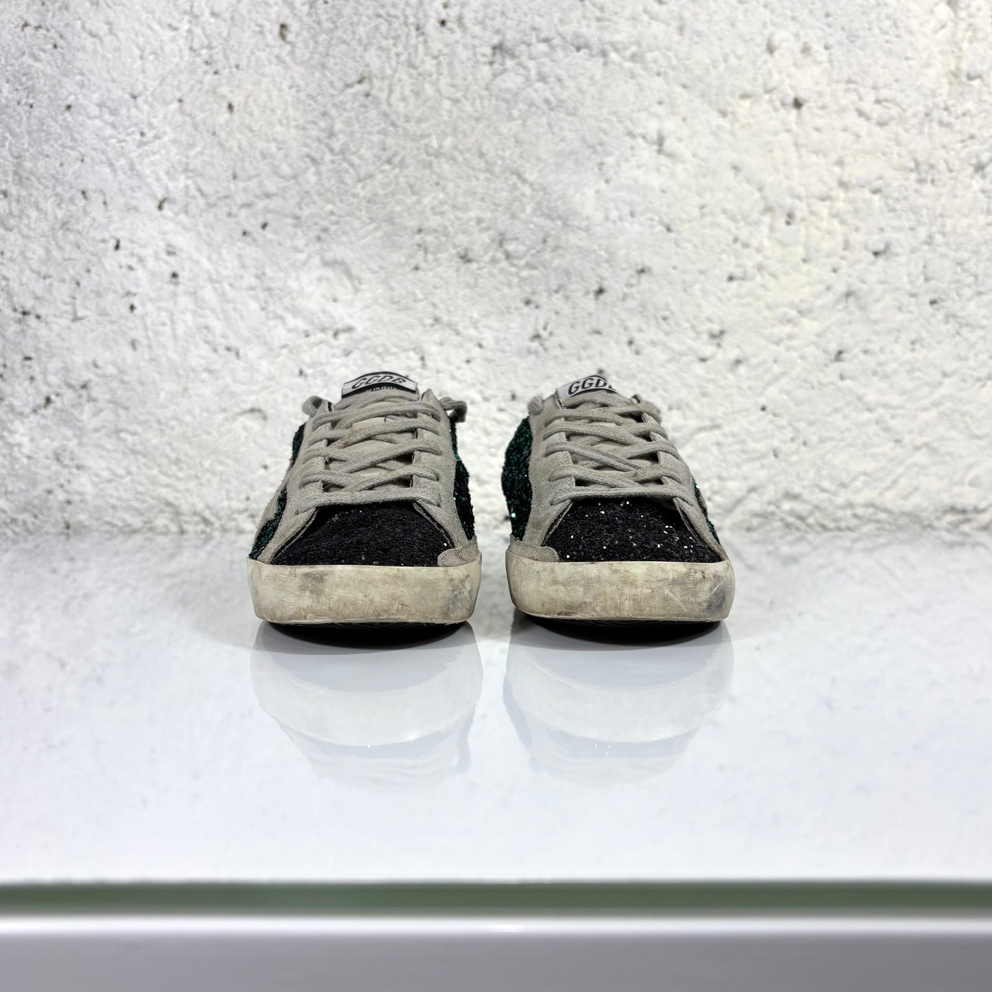 Golden goose Superstar nere con i brillantini 37