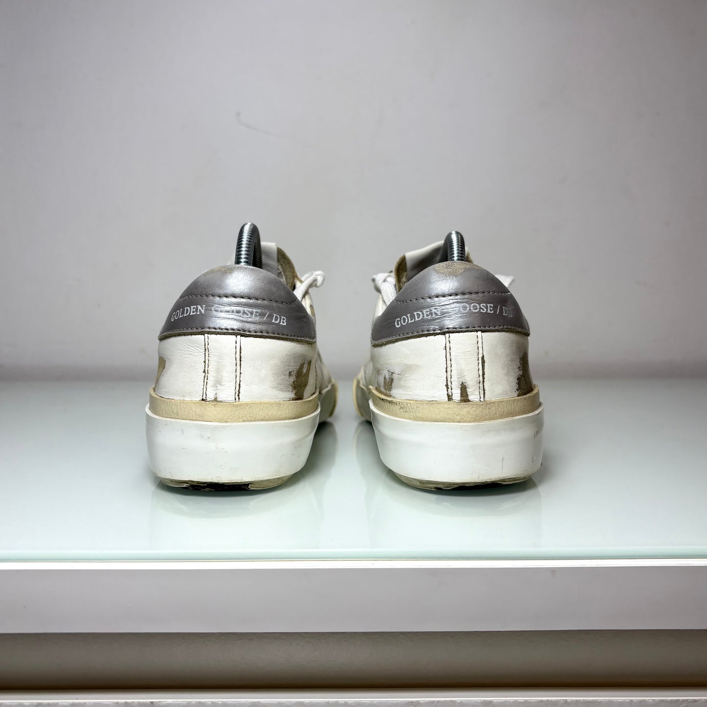 Golden goose Penstar bianche tallone grigio 38