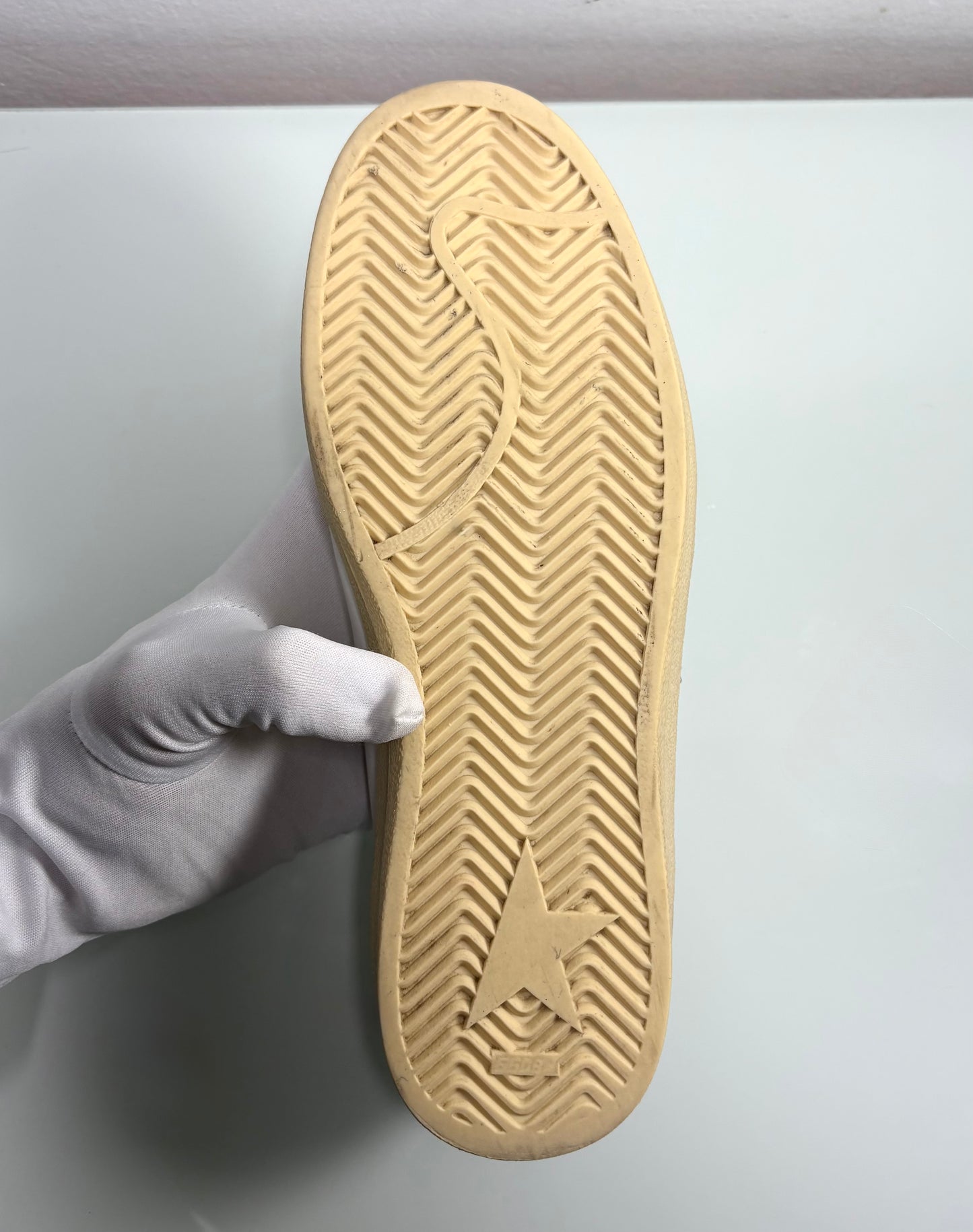 Golden goose Ballstar bianco e tallone argento 39