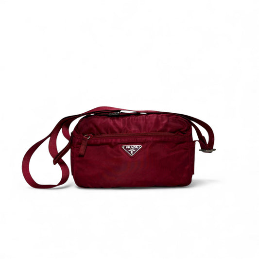 Prada Re-Nylon Crossbody sintetico rosso