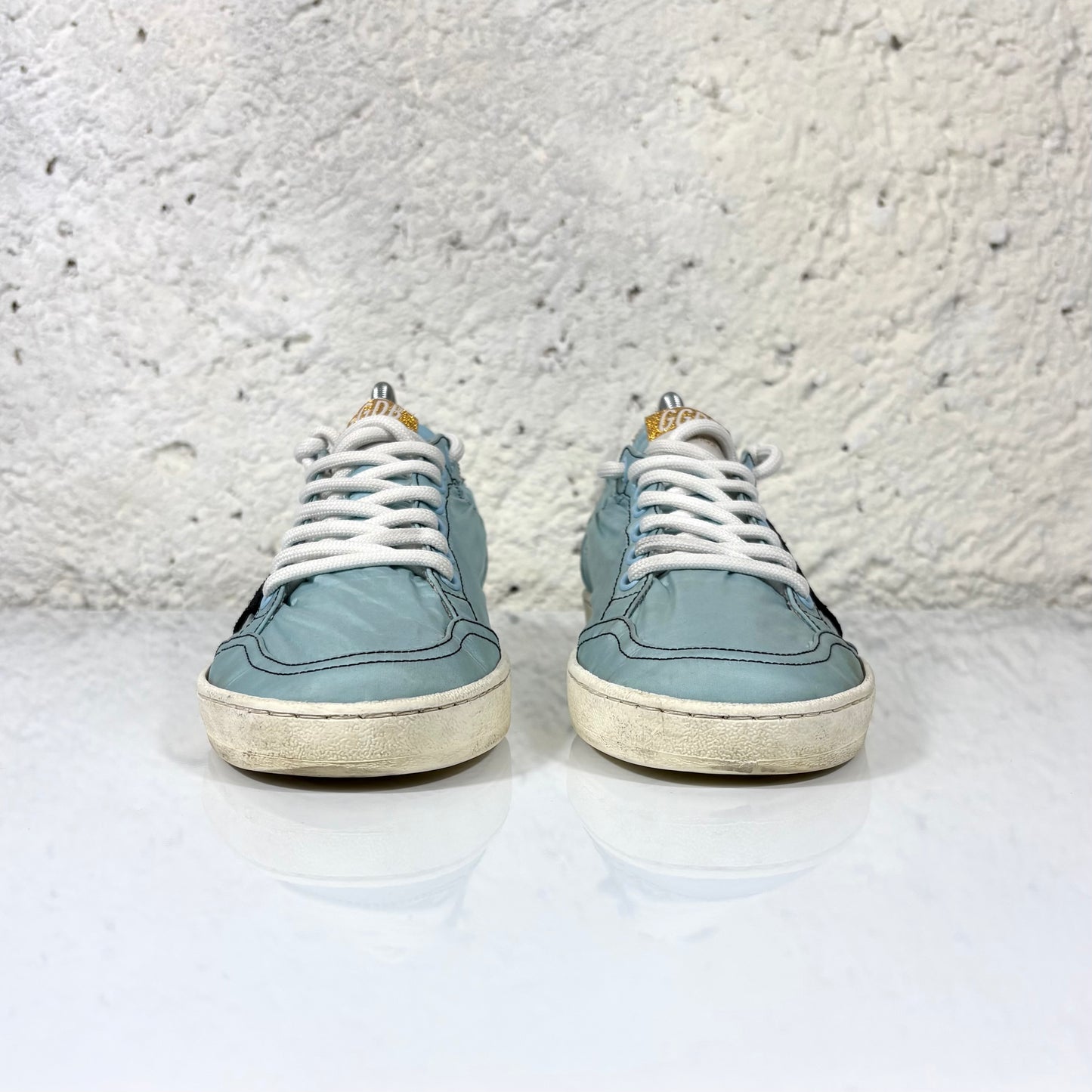 Golden goose Ballstar azzurre in tela 39