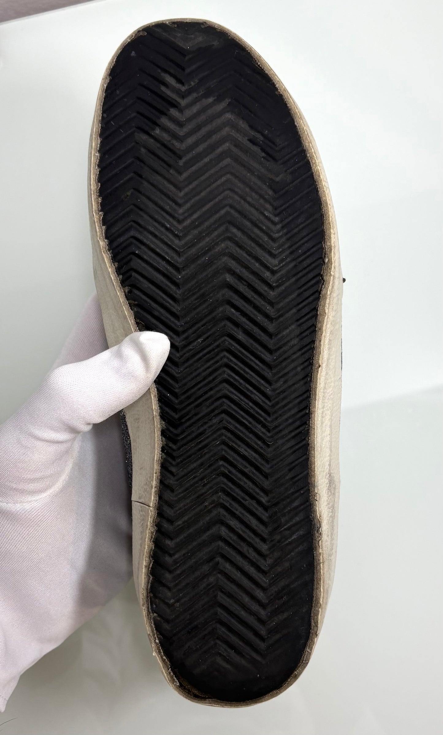 Golden goose Superstar glitter grigio stella blu e tallone argento 38