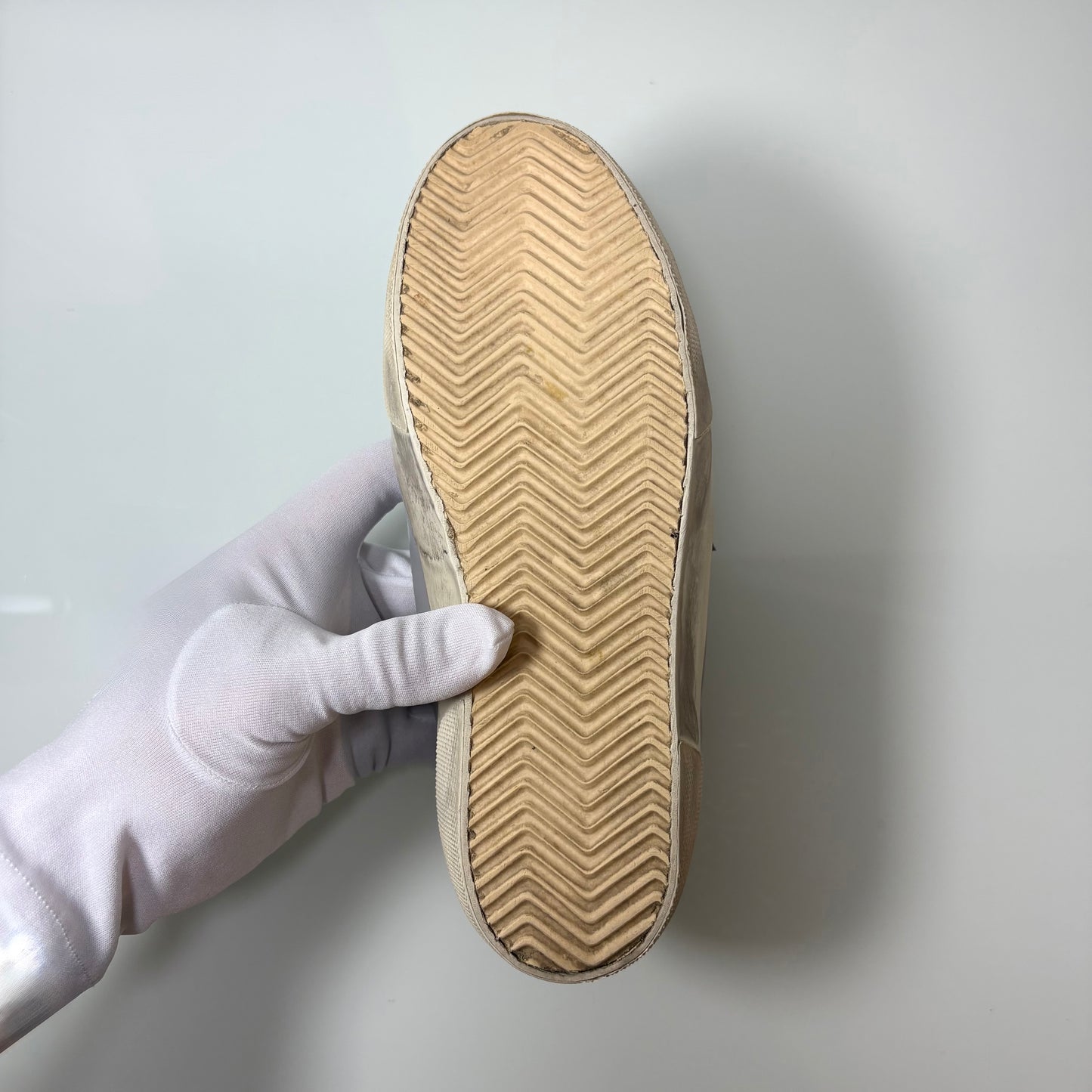 Golden goose Superstar grigie con Stella e tallone brillantinato 36