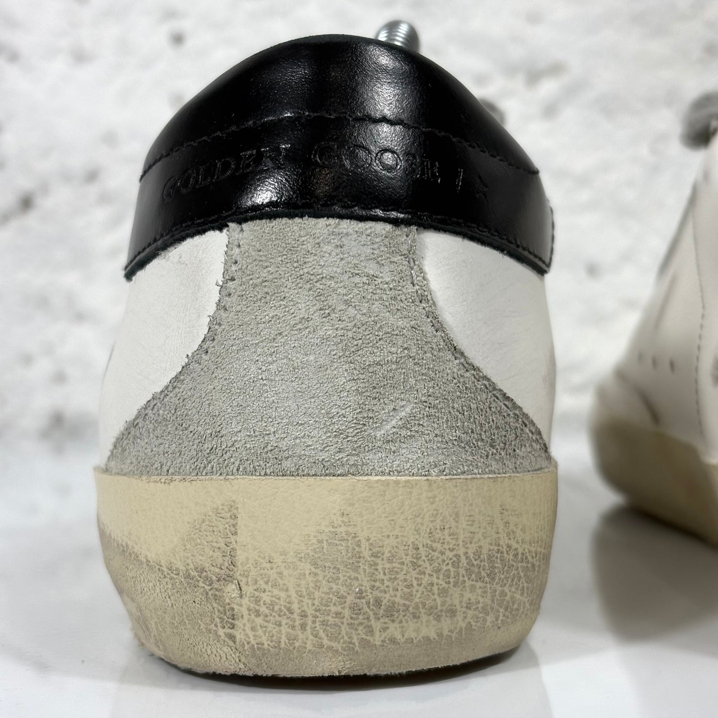 Golden goose Superstar bianche e tallone nero 39