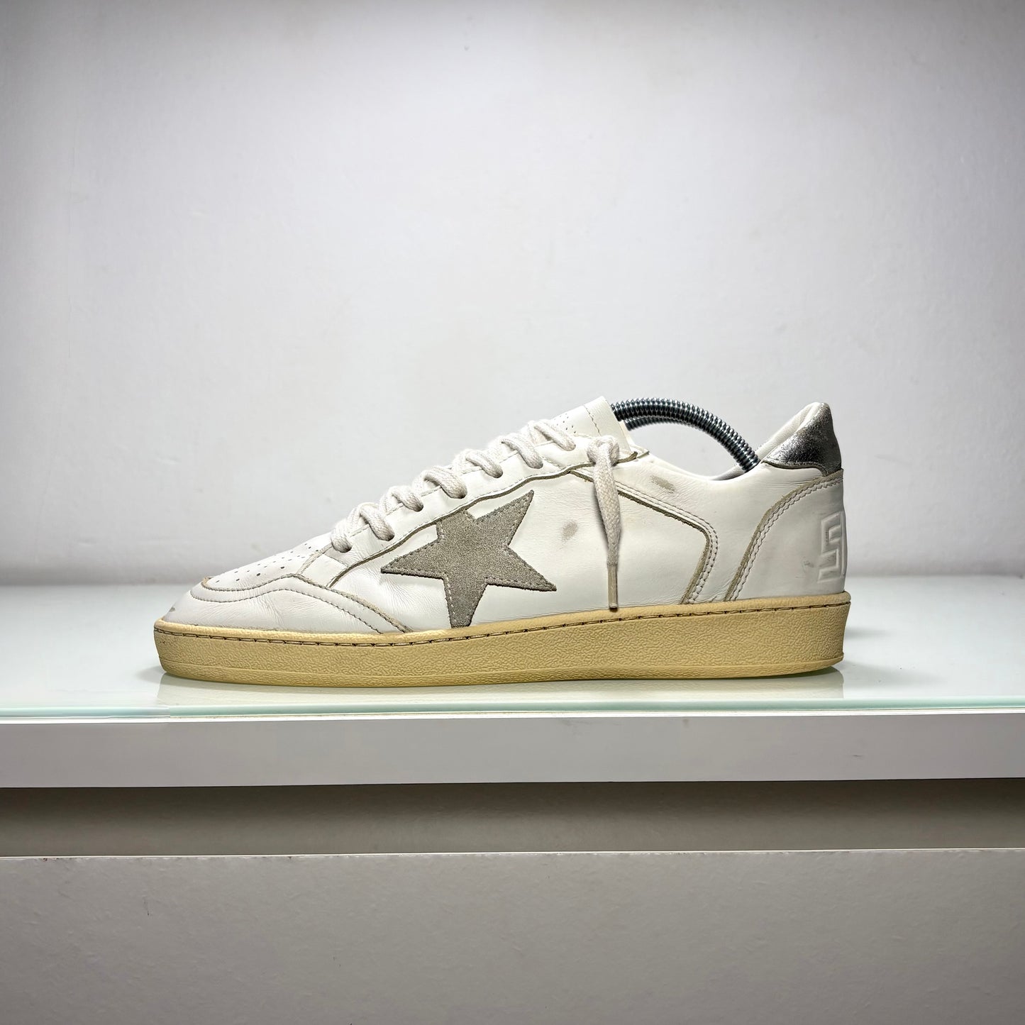 Golden goose Ballstar bianco e tallone argento 39