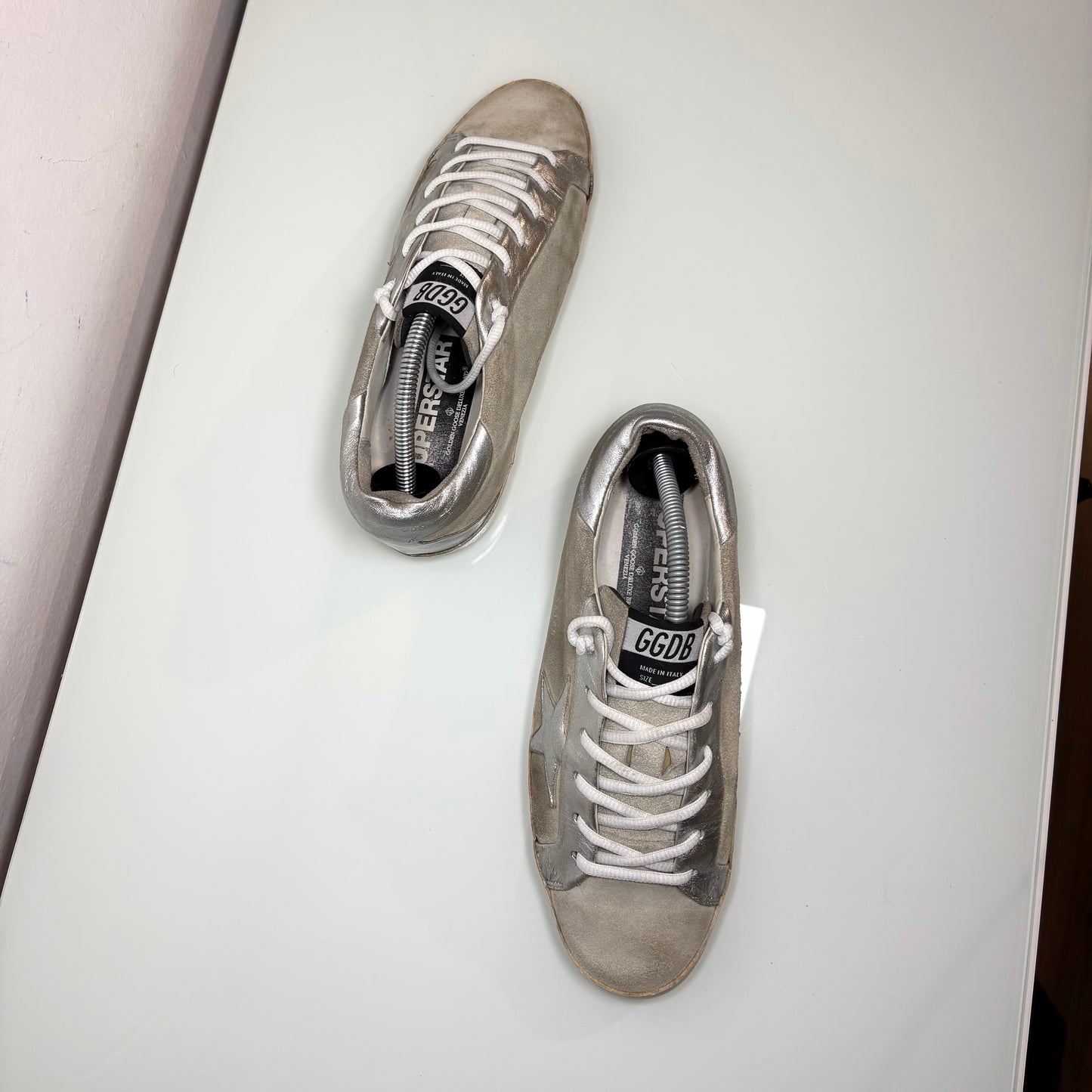 Golden goose Superstar grigio e argento 37