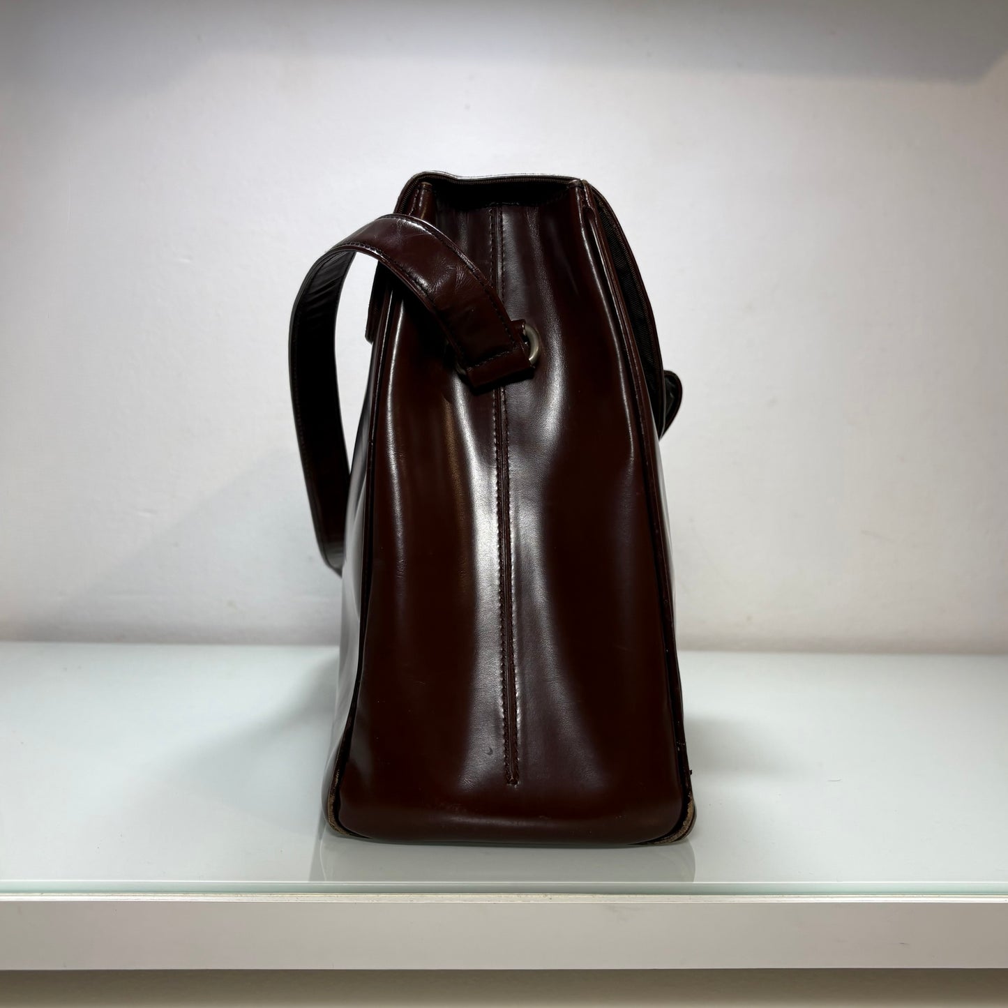 Prada Borsa in pelle vintage marrone