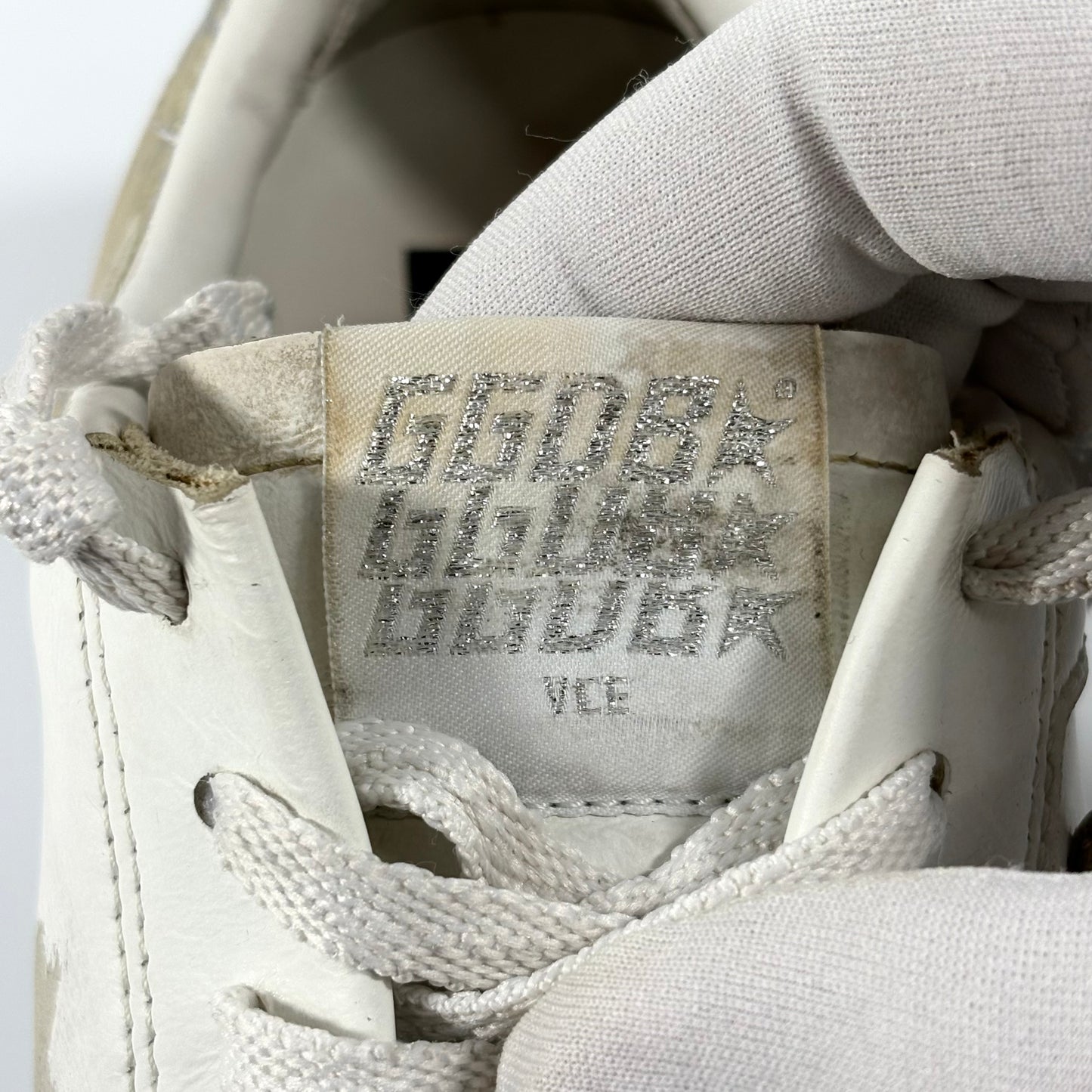 Golden goose Stardan bianco e argento 36