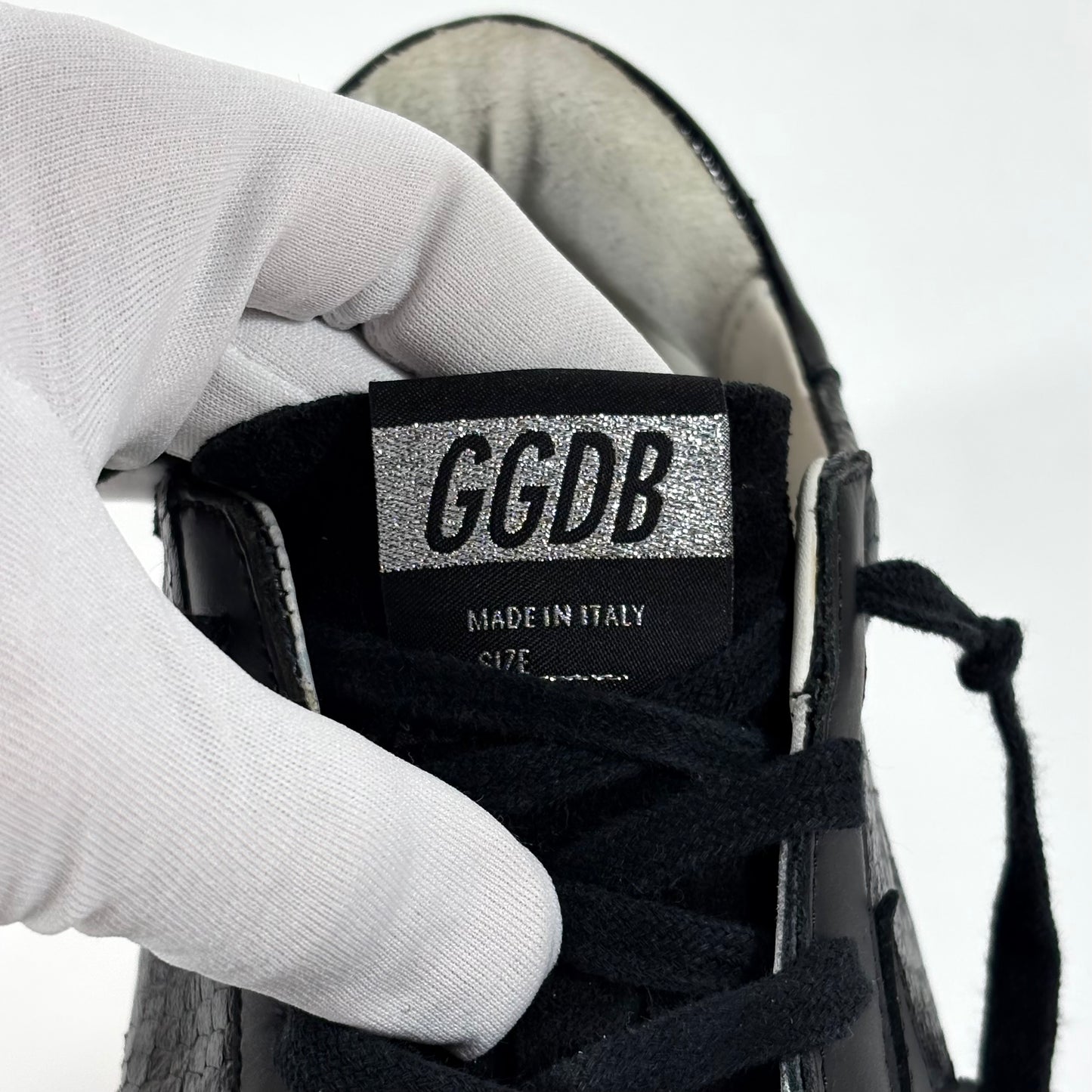 Golden goose Superstar nero a squame 39