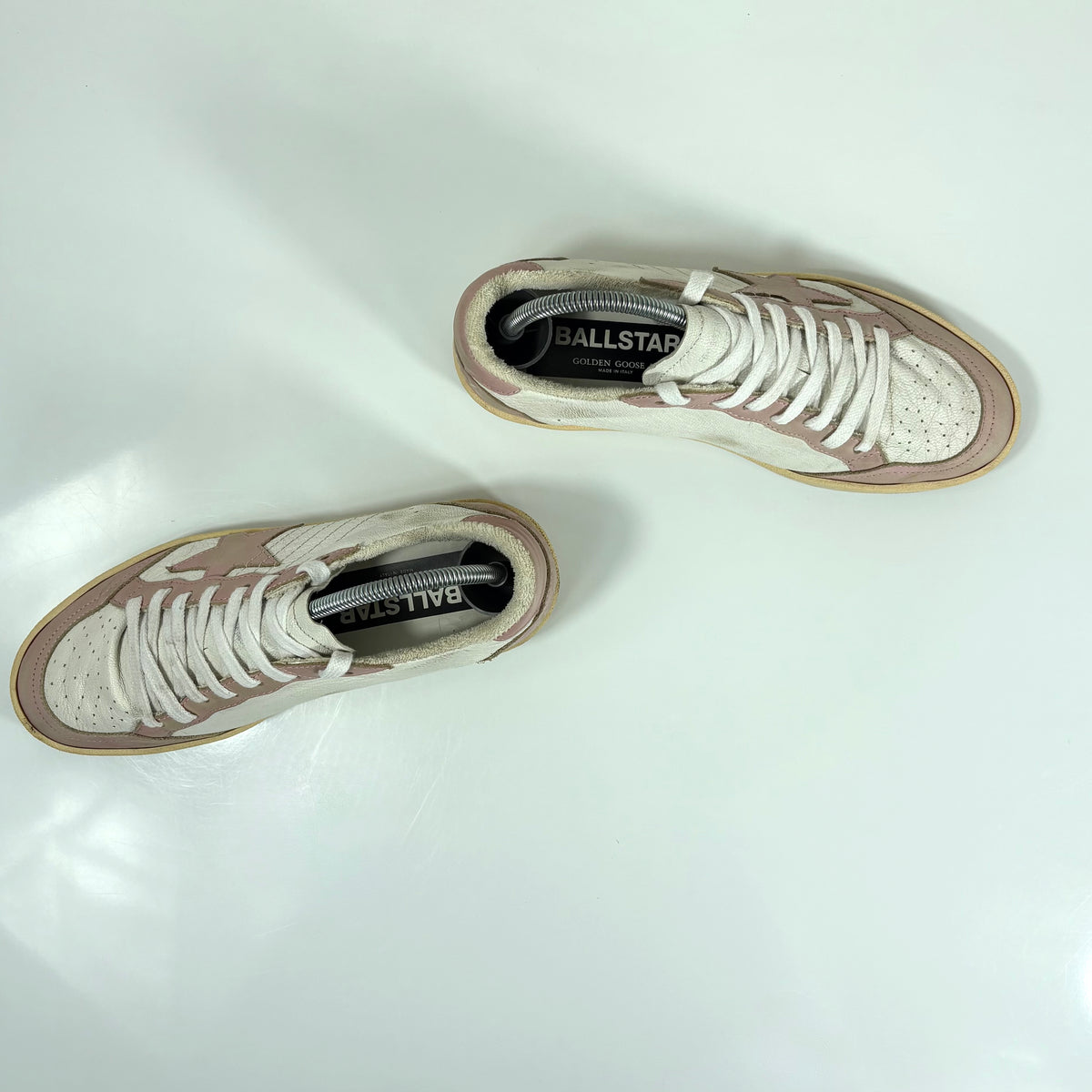 Golden goose Ballstar bianche e rosa 37