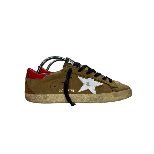 Golden goose Superstar cachi e tallone rosso 39