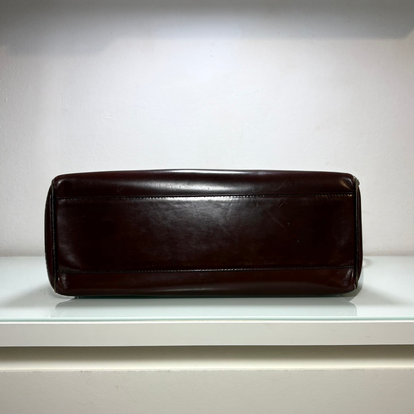 Prada Borsa in pelle vintage marrone