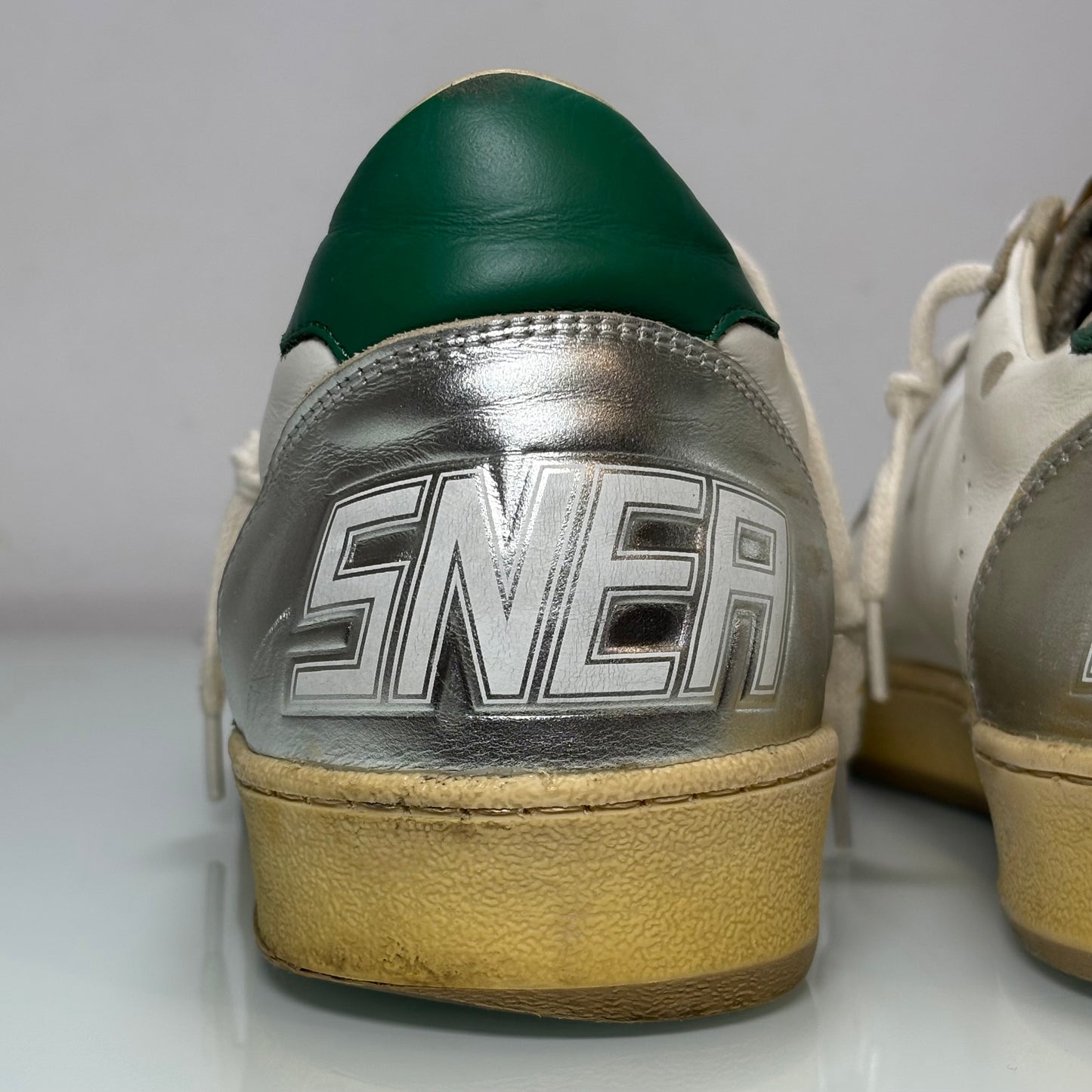 Golden goose Ballstar bianche e argento 44