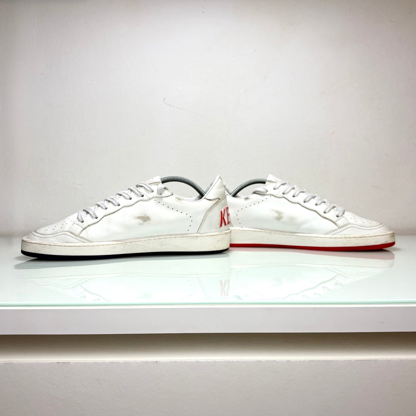 Golden goose ballstar bianco blu e rosso 40