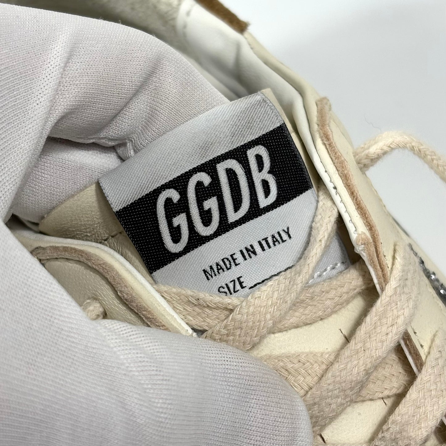Golden goose Superstar panna con talloncini marroni 37