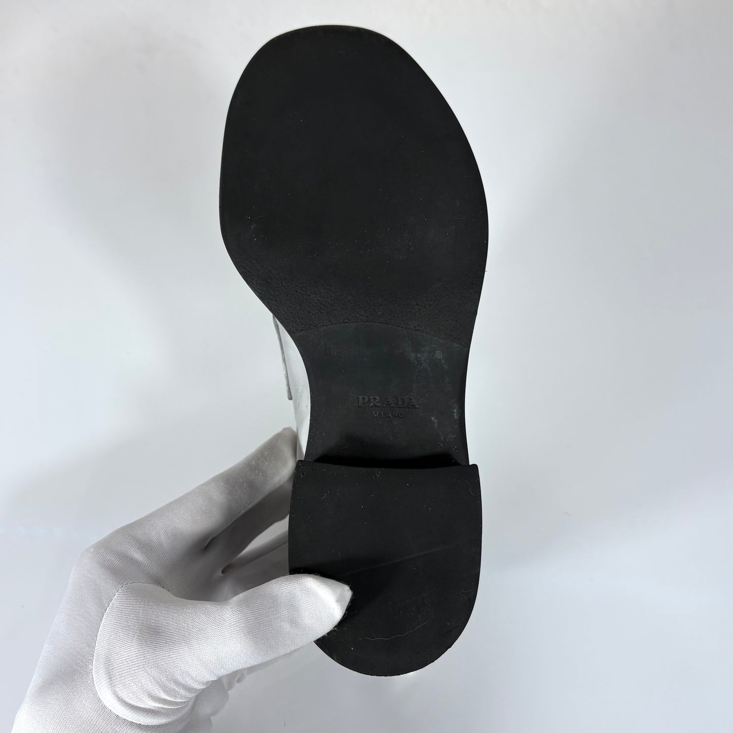 Mocassini Prada chocolate Argento 37