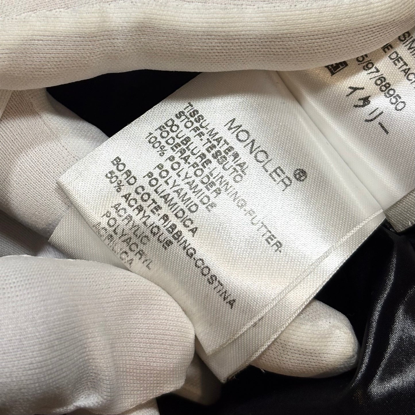 Moncler giubotto nero lucido 3 L