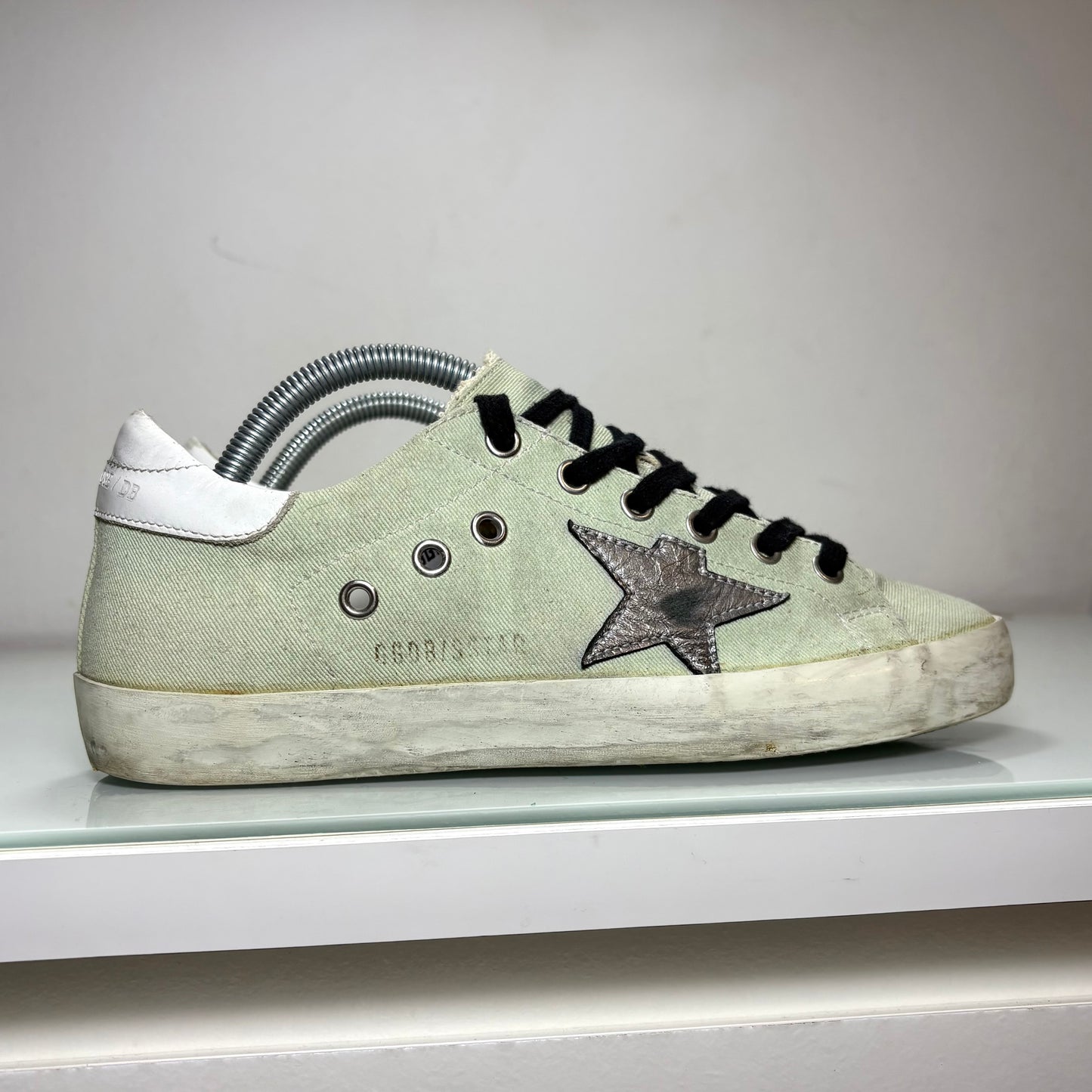Golden goose Superstar grigio tessuto stella Argento 37