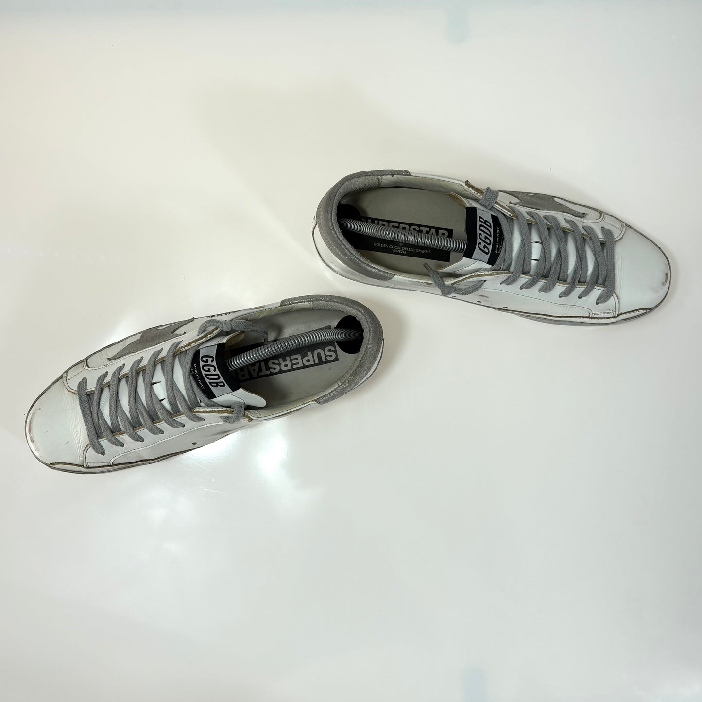 Golden goose Superstar bianche e argento 41