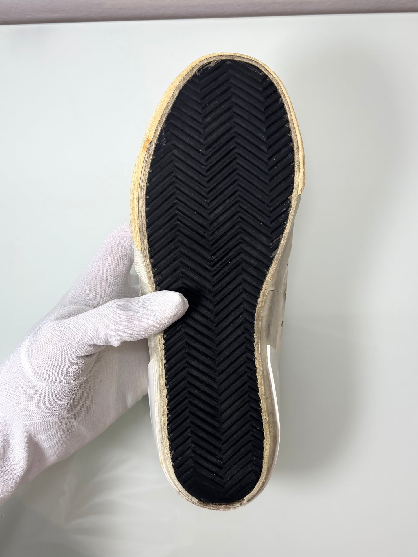 Golden goose Penstar bianche tallone grigio 38