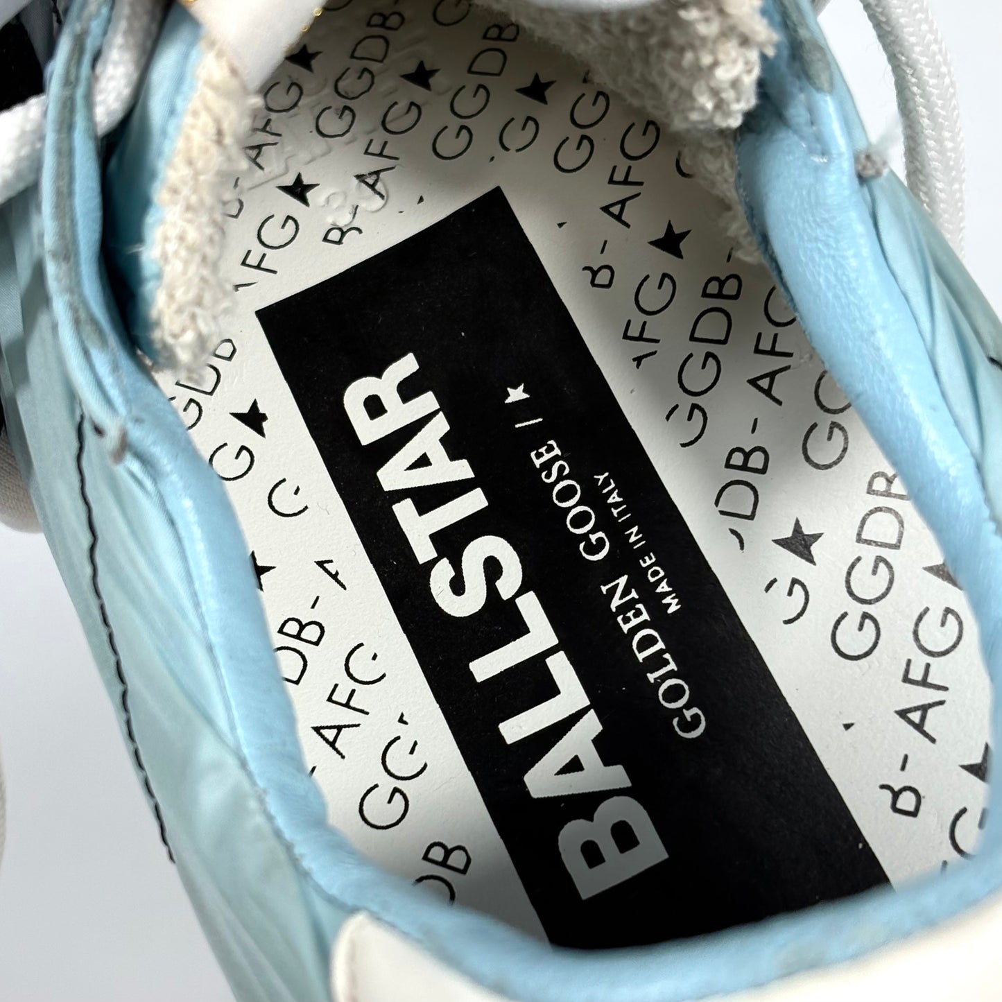 Golden goose Ballstar azzurre in tela 39