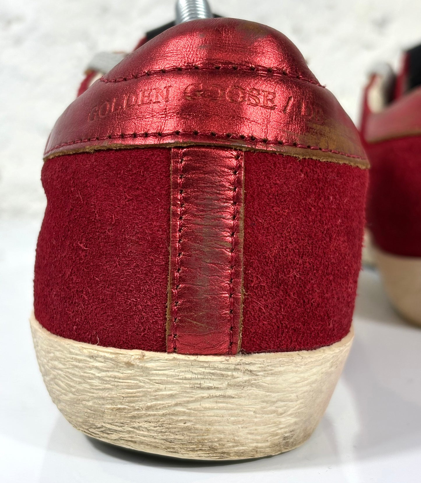 Golden goose Superstar in tessuto rosso 39