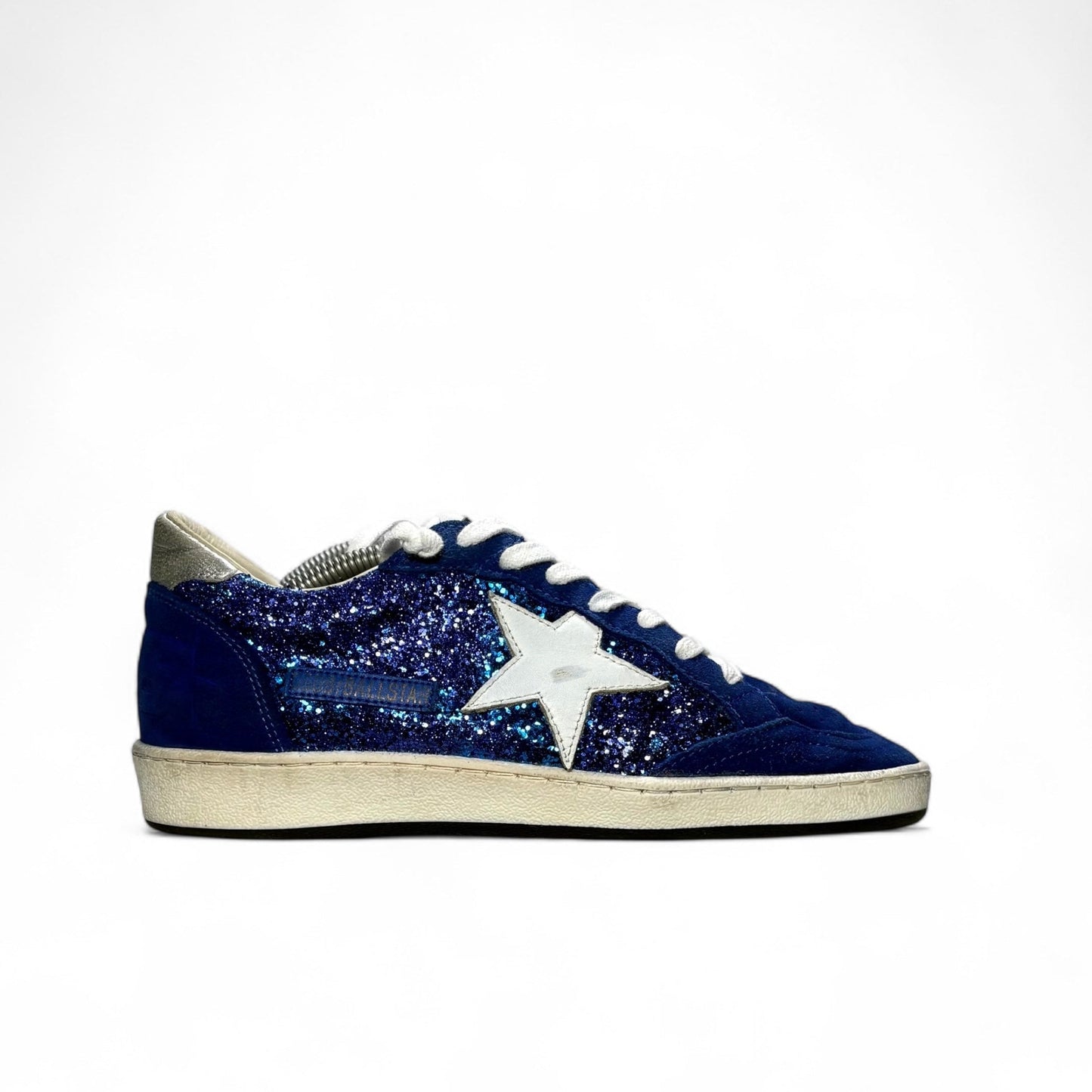 Golden goose Ballstar blue glitter 36