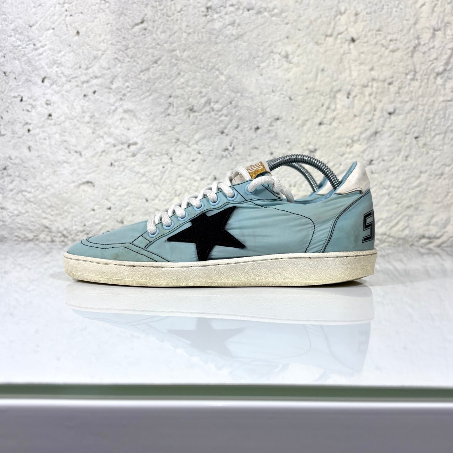 Golden goose Ballstar azzurre in tela 39