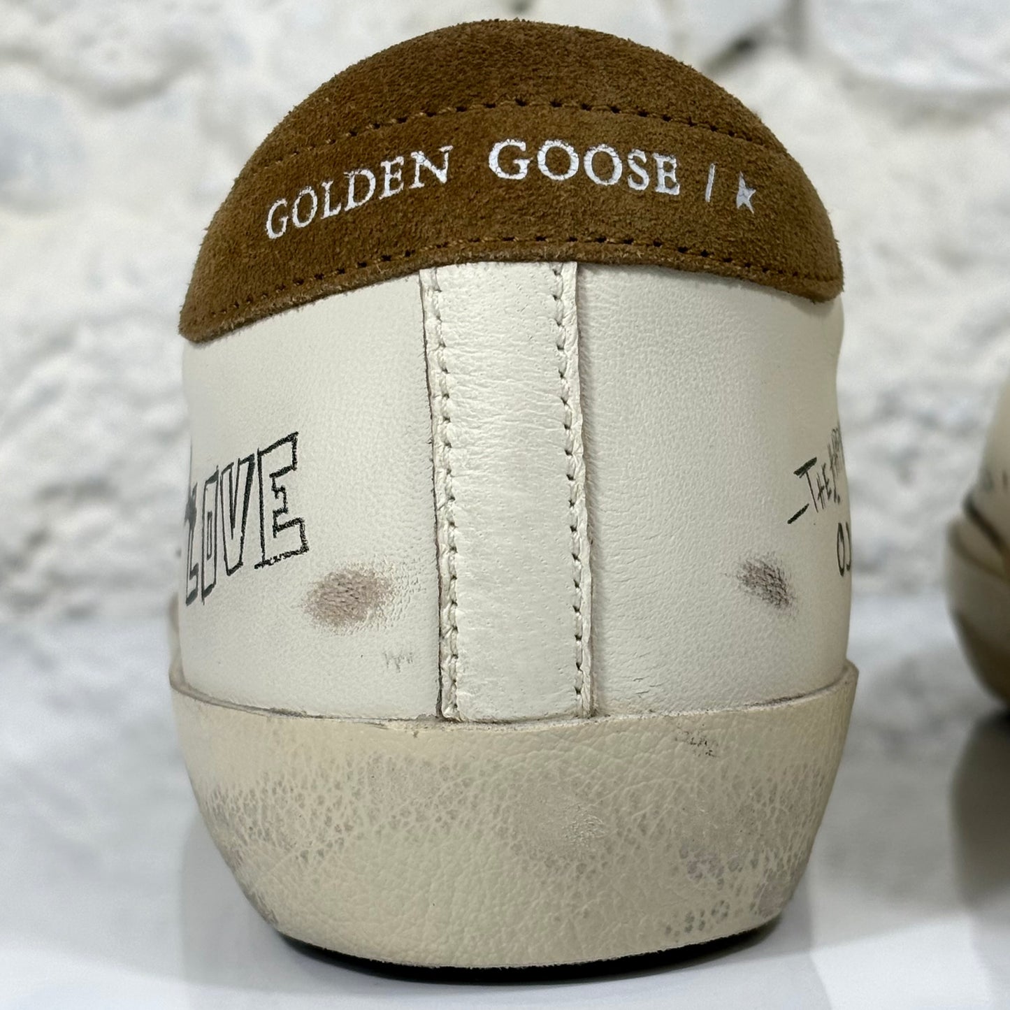 Golden goose Superstar panna con talloncini marroni 37