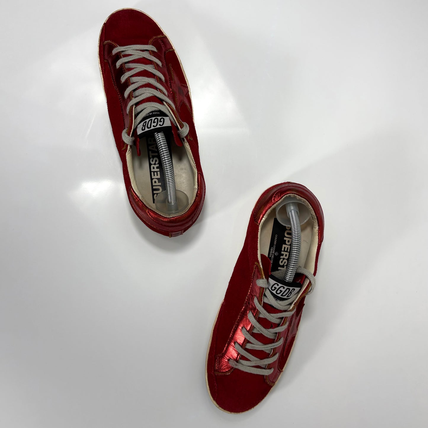 Golden goose Superstar in tessuto rosso 39