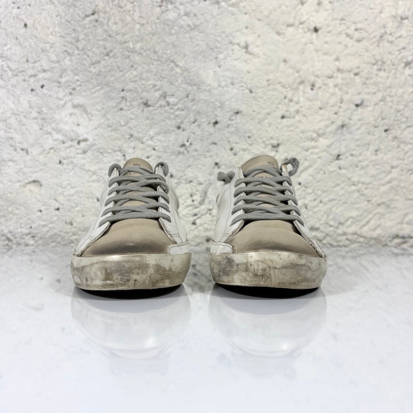 Golden goose superstar bianche e beige 38