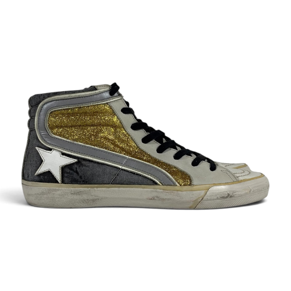 Golden goose Slide grigie e oro 37