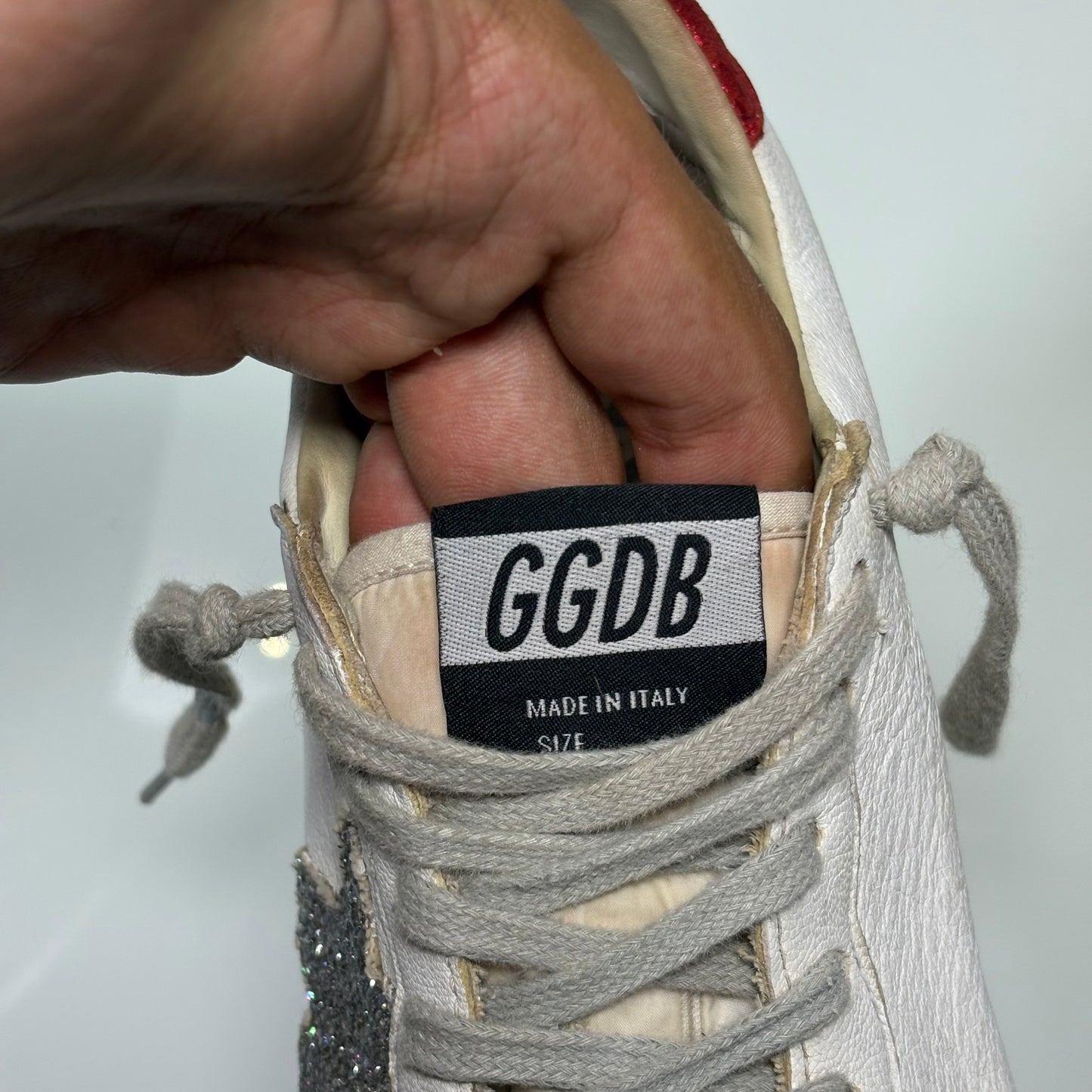 Golden goose Ballstar bianche e tallone rosso 37