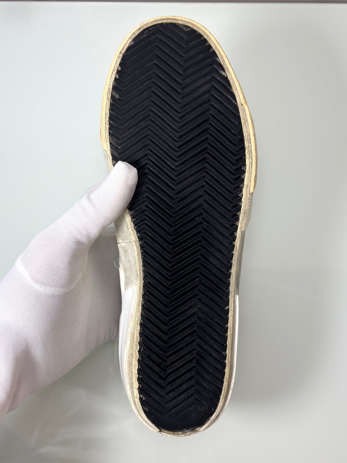 Golden goose Penstar bianche tallone grigio 38