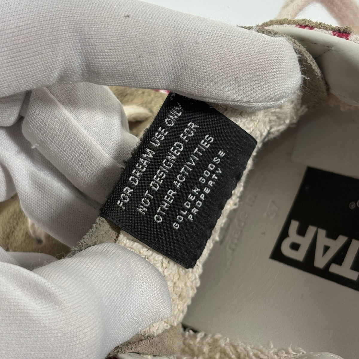 Golden goose Superstar a cuori bianche e rosse 37