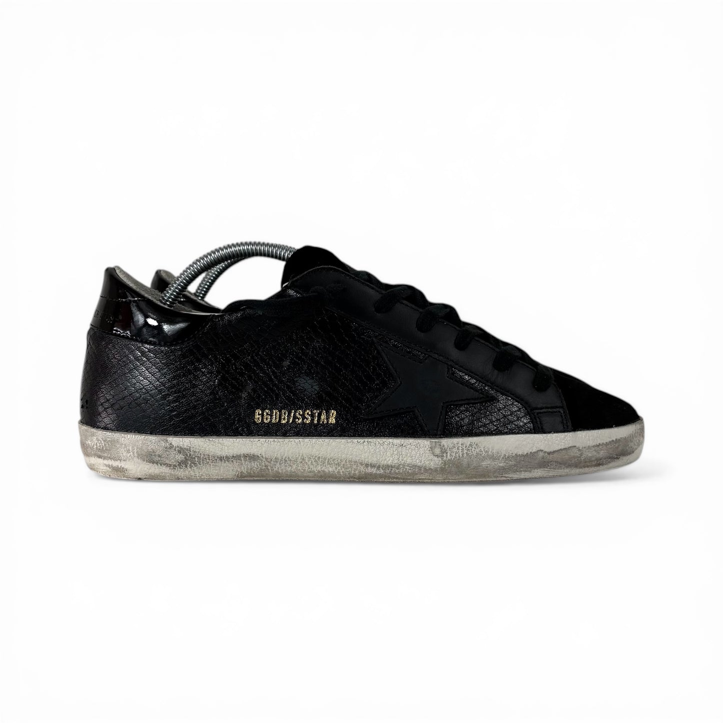 Golden goose Superstar nero a squame 39